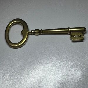 Fossil Key‎ Gold Tone Decorative Collectible Home Decor Display Prop